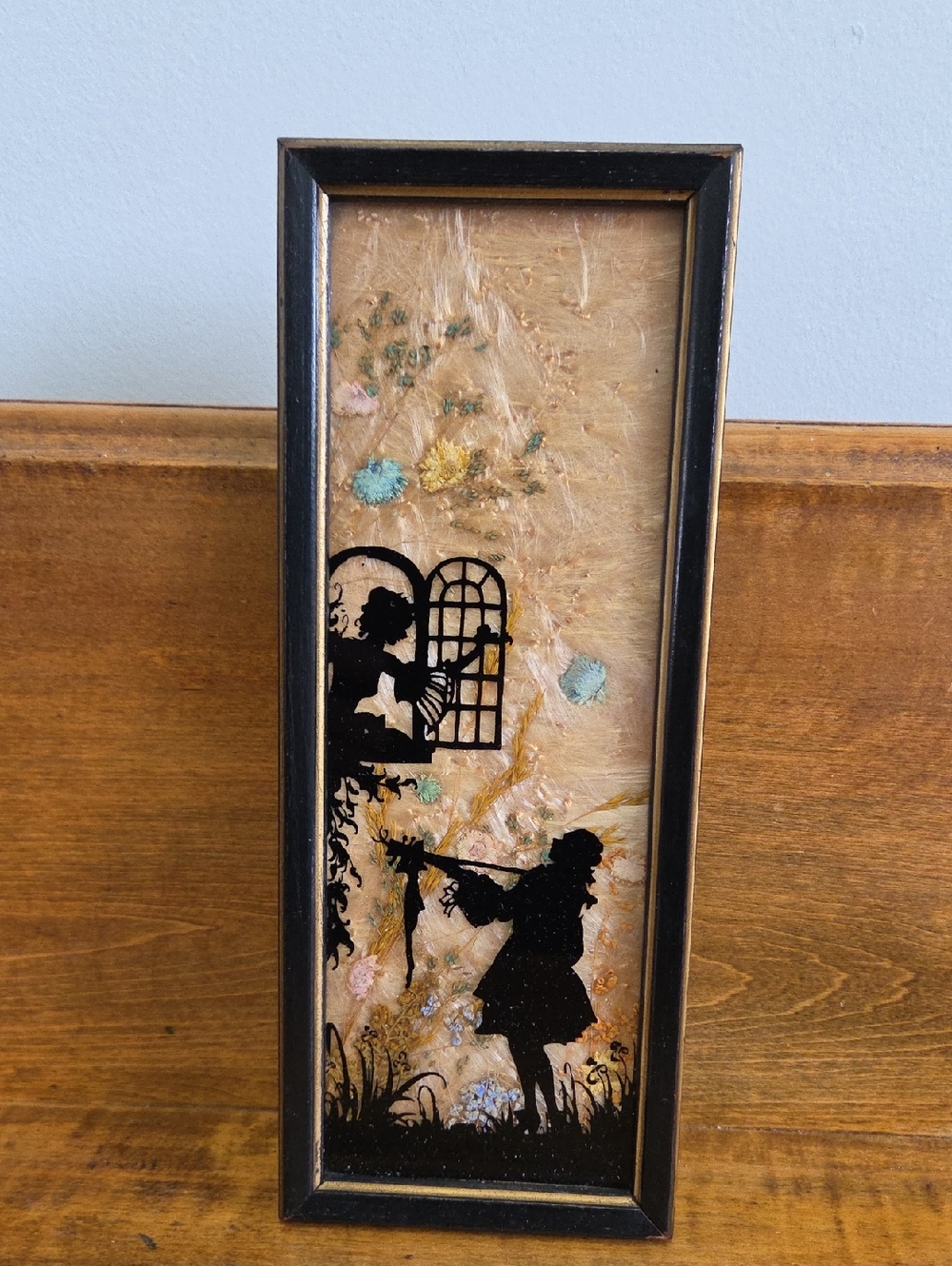 Mary Fisher Reverse Painted Silhouette Wall Art
